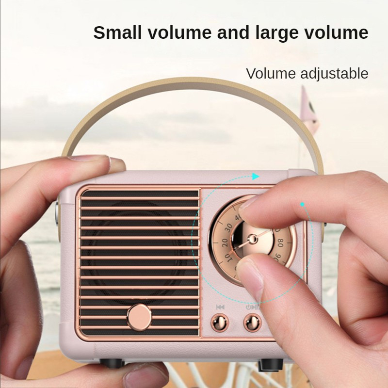 Retro Bluetooth hangszóró U Disk TF kártya FM kreatív ajándék hordozható mini hangdoboz USB mini kültéri