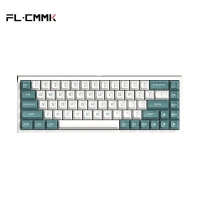 FL·ESPORTS FL680 trijų režimų mechaninė klaviatūra, 68 klavišai RGB, karštai keičiamas 2.4G belaidis Bluetooth laidinis Win/Mac/iPad