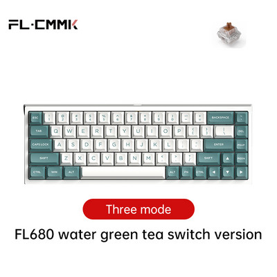 Μηχανικό πληκτρολόγιο τριών λειτουργιών FL·ESPORTS FL680 68 πλήκτρων RGB με δυνατότητα εναλλαγής 2,4G ασύρματο Bluetooth ενσύρματο Win/Mac/iPad