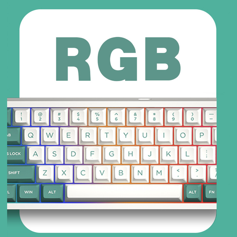 Μηχανικό πληκτρολόγιο τριών λειτουργιών FL·ESPORTS FL680 68 πλήκτρων RGB με δυνατότητα εναλλαγής 2,4G ασύρματο Bluetooth ενσύρματο Win/Mac/iPad