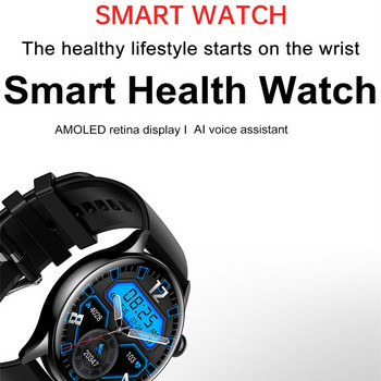 Смарт часовник HK8 Pro Amoled екран AI Глас Bluetooth повикване Сърдечен ритъм Здравен монитор I30 Смарт часовник Фитнес тракер