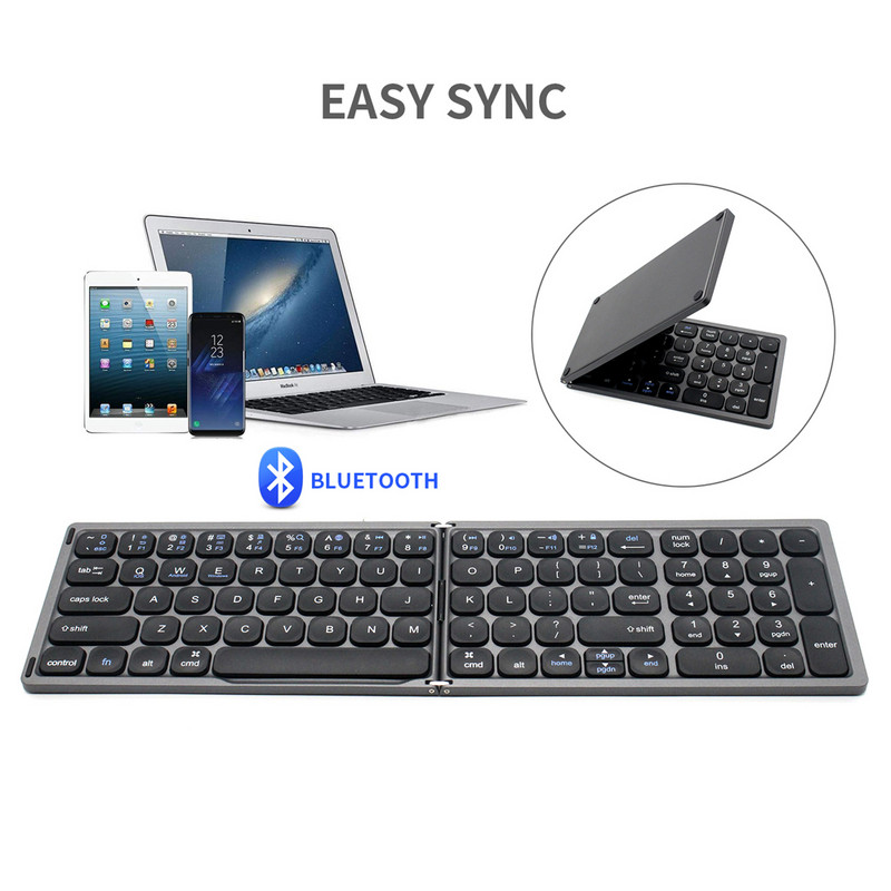AVATTO FK328 Mini tastatură portabilă pliabilă fără fir Bluetooth cu tastatură numerică pentru Windows, Android, IOS Tabletă ipad telefon