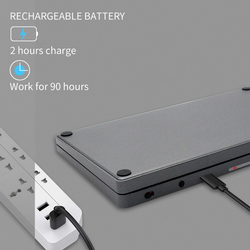 AVATTO FK328 Mini tastatură portabilă pliabilă fără fir Bluetooth cu tastatură numerică pentru Windows, Android, IOS Tabletă ipad telefon