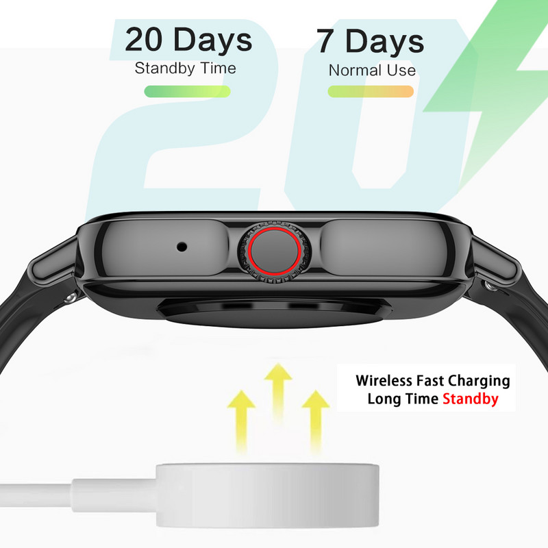 Ceas inteligent GTS3 Plus Buton rotativ de încărcare fără fir WL21 Ceas inteligent GTS3 Pro Max Blue Tooth Call Sport rezistent la apă pentru Xiaomi