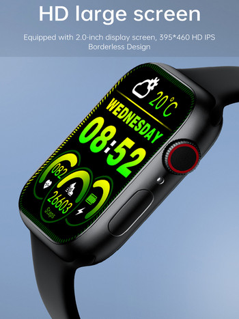 Lemado Smart Watch 2022 Магнитно зареждане Smartwatch Bluetooth разговори Часовници Мъже Жени Фитнес гривна Персонализирани циферблати PK W26 27