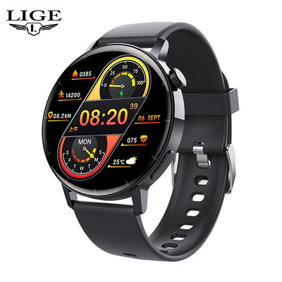 LIGE Body Temperature Bluetooth Call Smart Watch Men 2022 Sports βραχιόλι Αδιάβροχο Custom Dial Men SmartWatch για IOS Android