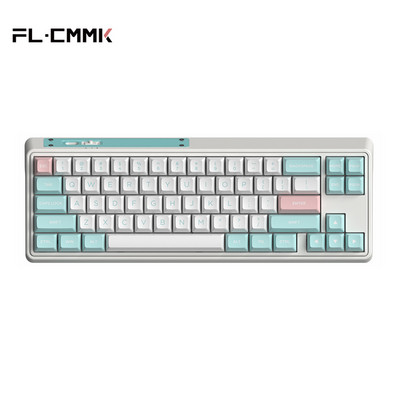 FL·ESPORTS CMK68-SAM trijų režimų mechaninė klaviatūra, 68 klavišai RGB, karštai keičiamas 2.4G belaidis Bluetooth laidinis Win/Mac/iPad