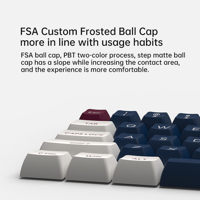 Μηχανικό πληκτρολόγιο τριών λειτουργιών FL·ESPORTS CMK68-SAM 68 πλήκτρων RGB με δυνατότητα εναλλαγής 2,4G ασύρματο Bluetooth ενσύρματο Win/Mac/iPad