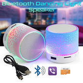 Νέο Mini Portable Car Audio A9 Dazzling Crack LED Wireless Bluetooth 4.1 Subwoofer Speaker TF Card