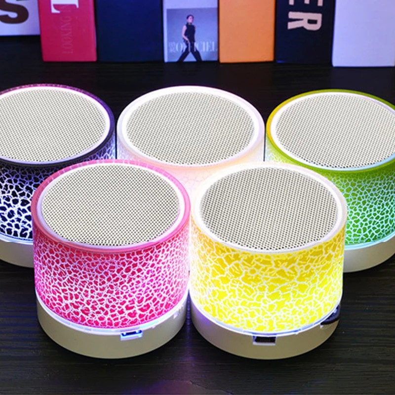 Νέο Mini Portable Car Audio A9 Dazzling Crack LED Wireless Bluetooth 4.1 Subwoofer Speaker TF Card