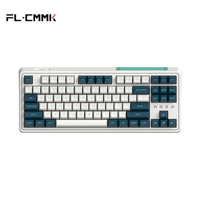 FL·ESPORTS CMK87-SA Еднорежимна механична клавиатура 87 клавиша Full-key Hot-Swappable Office Gaming Keyboard Standard 80% Layout