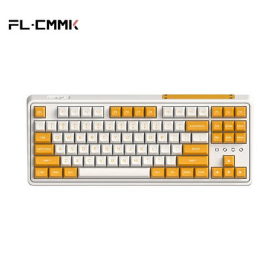FL·ESPORTS CMK87 Single-Mode-Tri-Mode Full-Key Hot Swap 87-Key 2.4G bežična Bluetooth žična mehanička tipkovnica PBT tipkovnica