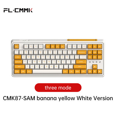 FL·ESPORTS CMK87 Μονόδρομο-Τρις-Λειτουργία Πλήρες Κλειδί Hot Swap 87-Key 2,4G Ασύρματο ενσύρματο μηχανικό πληκτρολόγιο PBT Keycap