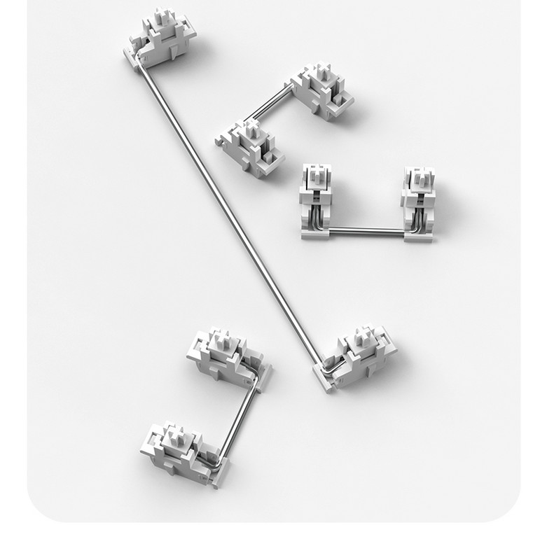 FL·ESPORTS CMK87 Μονόδρομο-Τρις-Λειτουργία Πλήρες Κλειδί Hot Swap 87-Key 2,4G Ασύρματο ενσύρματο μηχανικό πληκτρολόγιο PBT Keycap