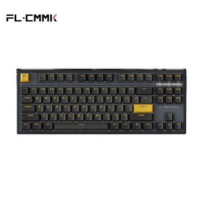 FL ESPORTS GUANGMO X3 Jednomodni optički prekidač Mehanička tipkovnica 87 tipki Hot Swap RGB Gaming Work