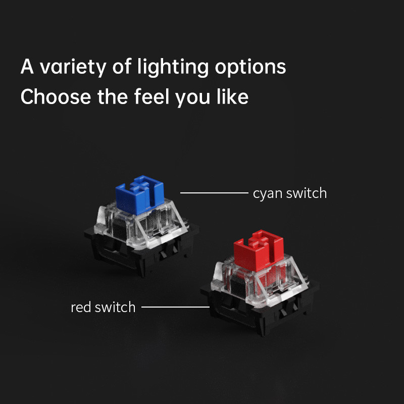 FL ESPORTS GUANGMO X3 Jednomodni optički prekidač Mehanička tipkovnica 87 tipki Hot Swap RGB Gaming Work