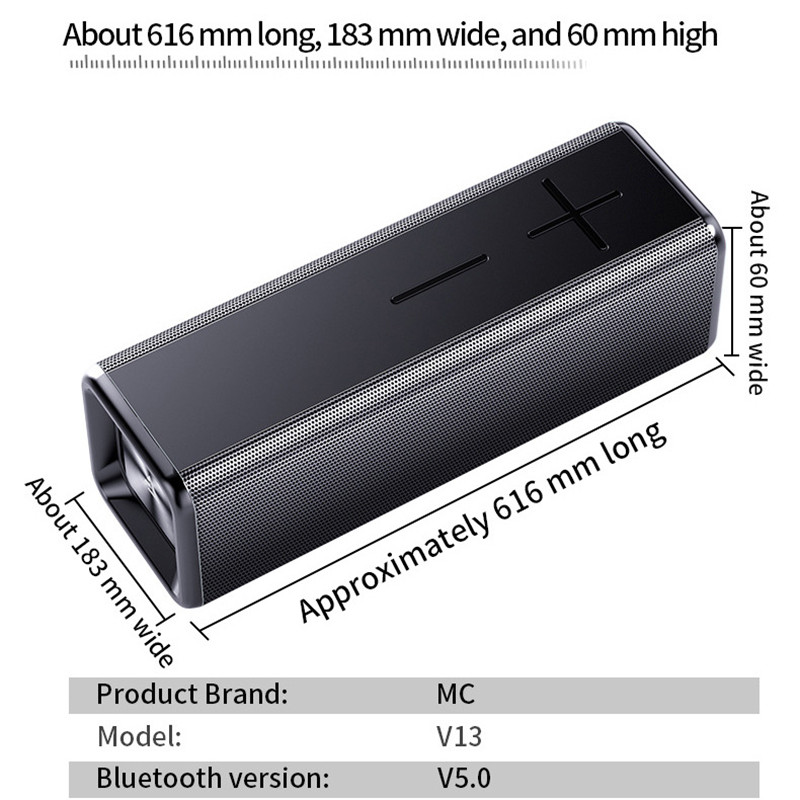 V13 Bluetooth zvučnik subwoofer kućni bežični prijenosni TWS serija HIFI kvaliteta zvuka Bluetooth 5.0 zvučnik 20 sati reprodukcije