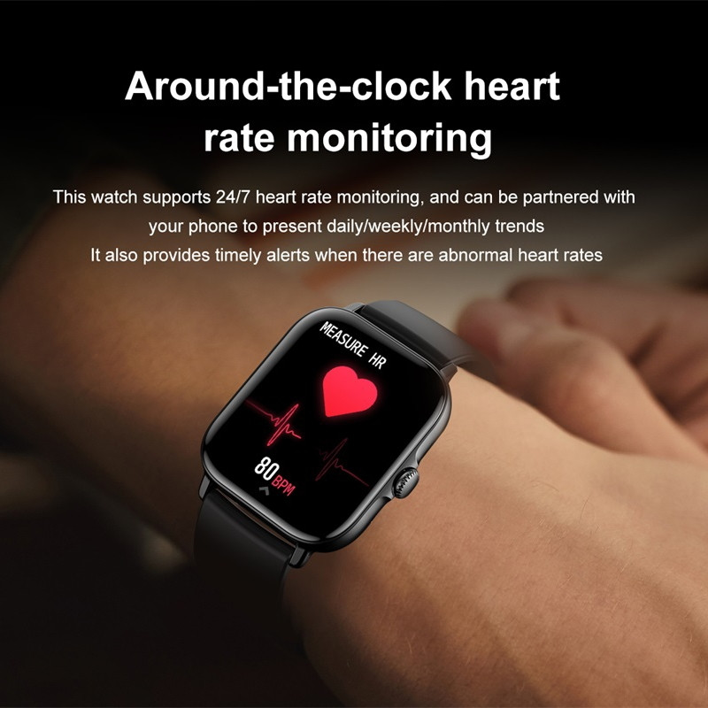 2023 Novi T12 Bluetooth-Call pametni sat Muškarci Ženski 1,81 inčni puni zaslon osjetljiv na dodir Krvni tlak Sport Fitness Vodootporan pametni sat