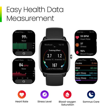 2022 НОВ Amazfit GTS 4 mini Smartwatch All-round Health 4 mini Fitness Tracking Smart Watch Alexa Вграден за телефон с Android IOS