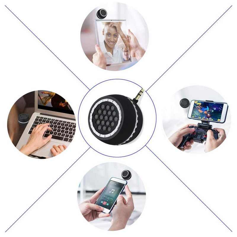 Prenosný bezdrôtový reproduktor pre telefón, externý reproduktor, univerzálny 3,5 mm jack, mini zvukový box pre smartfón, tablet, notebook, MP3, MP4