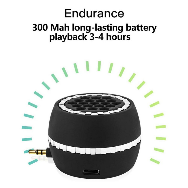 Prenosný bezdrôtový reproduktor pre telefón, externý reproduktor, univerzálny 3,5 mm jack, mini zvukový box pre smartfón, tablet, notebook, MP3, MP4
