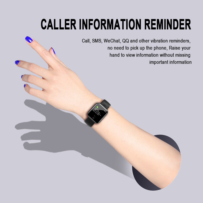 I5s Športové inteligentné hodinky pre ženy a mužov, sledovanie srdcovej frekvencie, krvný tlak, fitness tracker pre deti, inteligentné hodiny pre Android, iOS a iOS