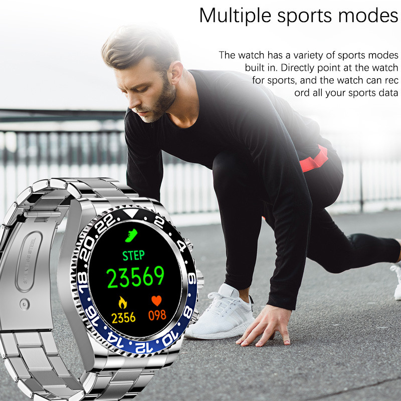 Rollstimi New Smart Watch Barbati Full Touch Screen Miscare Fitness IP68 Bluetooth Call Smart Bratara pentru telefon Xiaomi Android ios