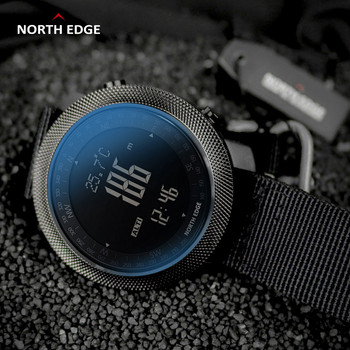 NORTH EDGE APACHE Мъжки спортен смарт часовник бягане катерене плуване компас алтиметър барометър водоустойчив 50 м смарт часовник