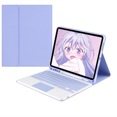 Puzdro pre iPad Air 4 s bezdrôtovou Bluetooth klávesnicou, hebrejčinou, španielčinou, kórejčinou, thajčinou pre iPad Pro 11 12.9 2021 Air 2 puzdro s myšou Funda