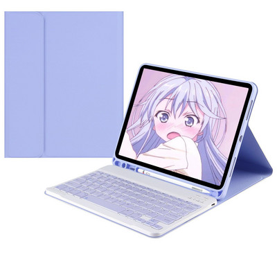 Puzdro pre iPad Air 4 s bezdrôtovou Bluetooth klávesnicou, hebrejčinou, španielčinou, kórejčinou, thajčinou pre iPad Pro 11 12.9 2021 Air 2 puzdro s myšou Funda