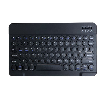Tastatură fără fir Bluetooth pentru iPad Tastatură și mouse retro rotund ruso spaniolă ebraică pentru tabletă iOS Android Windows Phone