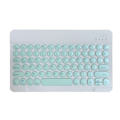 Tastatură fără fir Bluetooth pentru iPad Tastatură și mouse retro rotund ruso spaniolă ebraică pentru tabletă iOS Android Windows Phone
