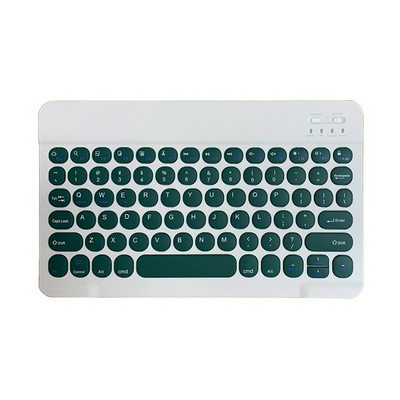 Tastatură fără fir Bluetooth pentru iPad Tastatură și mouse retro rotund ruso spaniolă ebraică pentru tabletă iOS Android Windows Phone