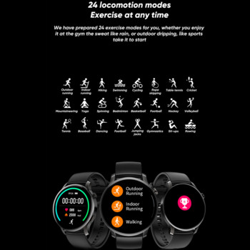 RUNDI Нов смарт часовник за мъже Спорт Smartwatch Сърдечен ритъм Мониторинг на кислород в кръвта Напомняне за обаждане Фитнес за IOS Android XiaoMI