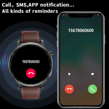 RUNDI Нов смарт часовник за мъже Спорт Smartwatch Сърдечен ритъм Мониторинг на кислород в кръвта Напомняне за обаждане Фитнес за IOS Android XiaoMI