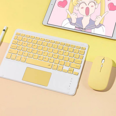 Bluetooth Touchpad tipkovnica za iPad Mini Pro ruski arapski španjolski bežične kombinacije tipkovnice i miša Teclado za telefon tablet