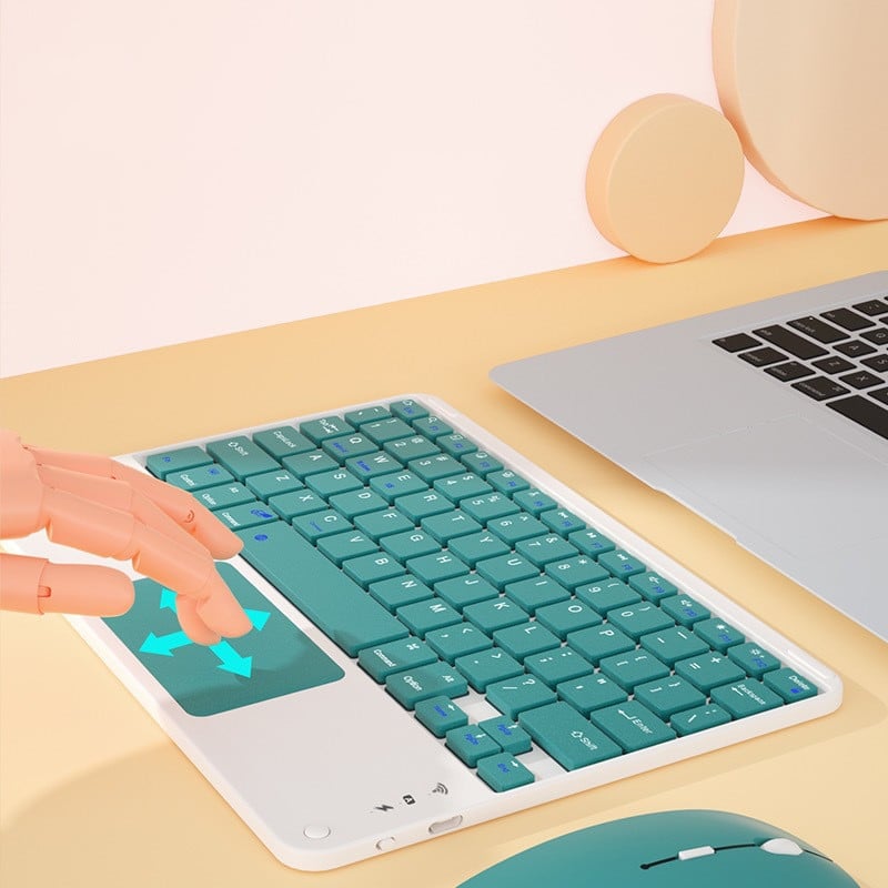 Bluetooth Touchpad tipkovnica za iPad Mini Pro ruski arapski španjolski bežične kombinacije tipkovnice i miša Teclado za telefon tablet