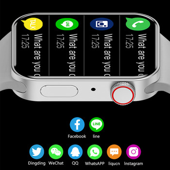 Смарт часовник LEMFO T100 Max за мъже и жени Smartwatch Персонализиран циферблат Bluetooth повикване NFC Монитор на сърдечната честота, кръвно налягане 2,0 инча 395*460