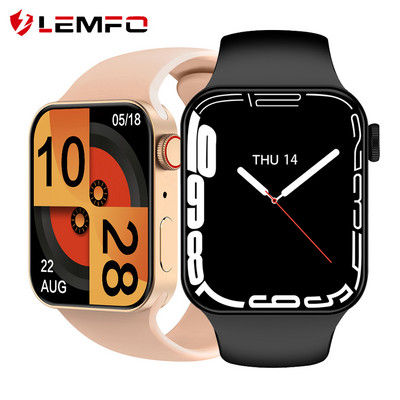 LEMFO T100 Max Smart Watch Férfi Női Okosóra Egyedi tárcsás Bluetooth hívás NFC pulzusmérő vérnyomásmérő 2,0 hüvelykes 395*460