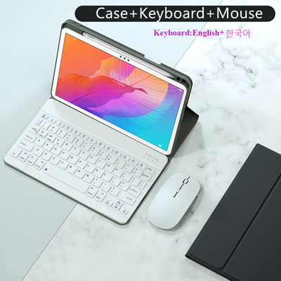 Tastatūras futrālis Huawei Matepad 11 10.4 T10s T10 S Pro 10.8 MediaPad M6 vāciņš arābu krievu spāņu korejiešu tastatūras vāciņš
