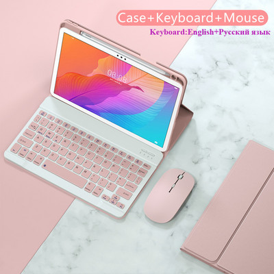 Tastatūras futrālis Huawei Matepad 11 10.4 T10s T10 S Pro 10.8 MediaPad M6 vāciņš arābu krievu spāņu korejiešu tastatūras vāciņš