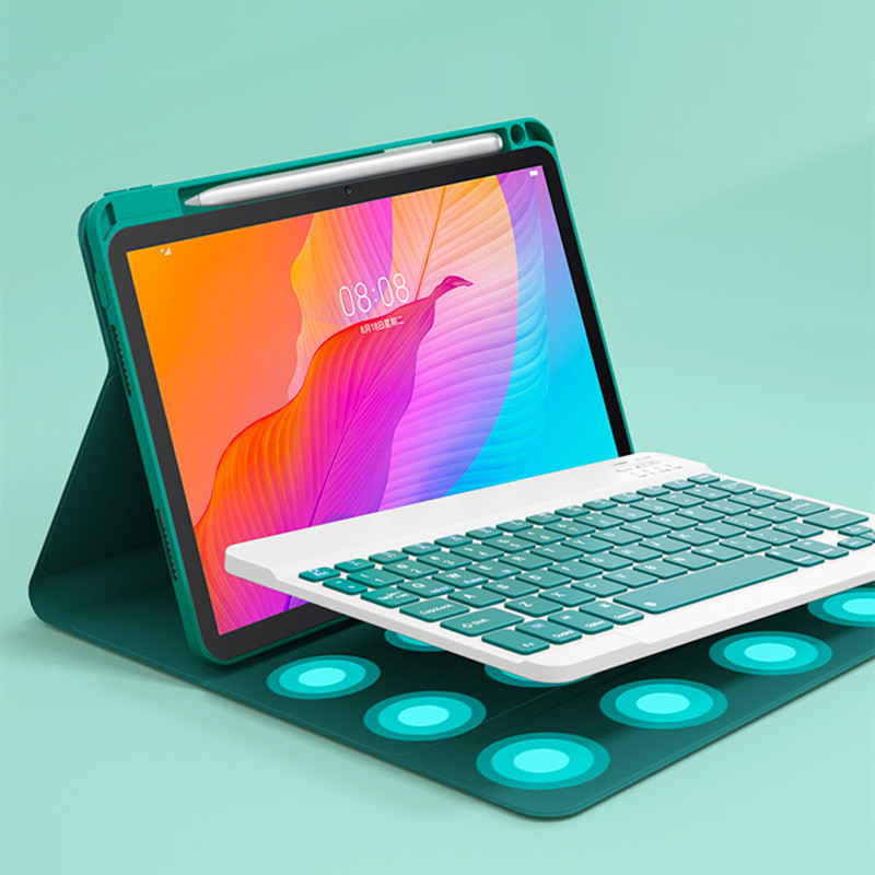 Tastatūras futrālis Huawei Matepad 11 10.4 T10s T10 S Pro 10.8 MediaPad M6 vāciņš arābu krievu spāņu korejiešu tastatūras vāciņš