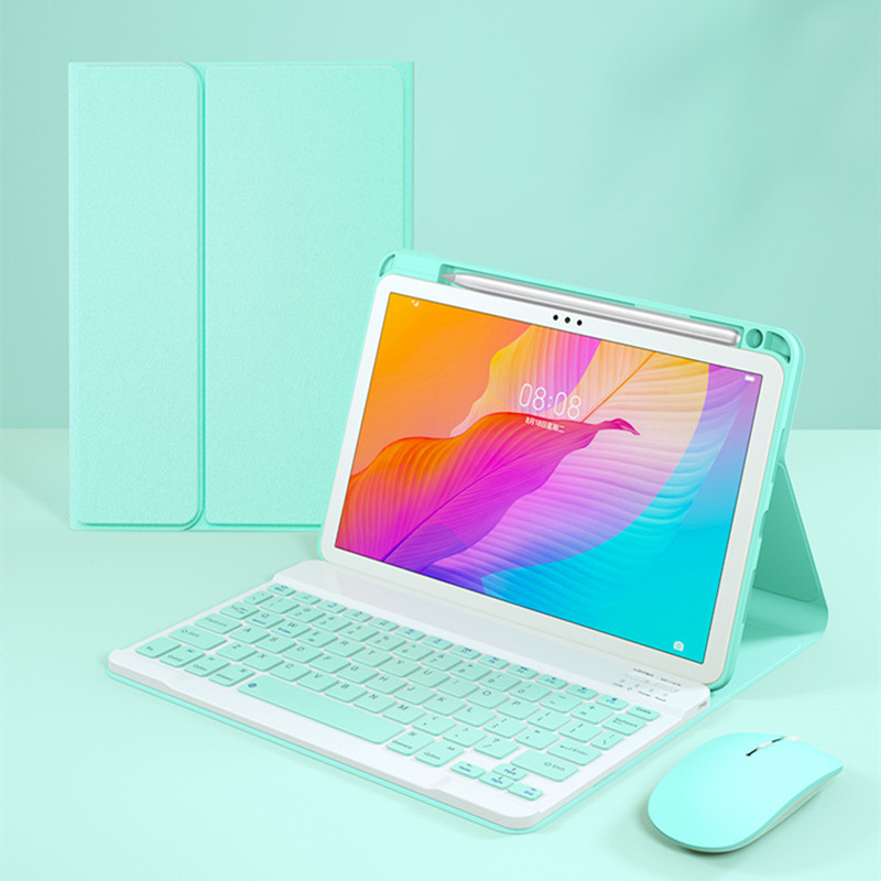 Tastatūras futrālis Huawei Matepad 11 10.4 T10s T10 S Pro 10.8 MediaPad M6 vāciņš arābu krievu spāņu korejiešu tastatūras vāciņš