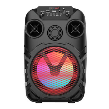 60W високомощен Bluetooth високоговорител, преносим колонен стерео съраунд, безжичен събуфър, квадратен танц, външна звукова кутия с микрофон