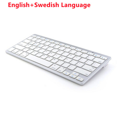 Bezdrôtová klávesnica so 78 klávesmi, kompatibilná s Bluetooth, ruština/kórejčina/španielčina/francúzština/arabčina pre iPad Air Pro a Windows/Android notebooky