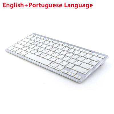 Bezdrôtová klávesnica so 78 klávesmi, kompatibilná s Bluetooth, ruština/kórejčina/španielčina/francúzština/arabčina pre iPad Air Pro a Windows/Android notebooky