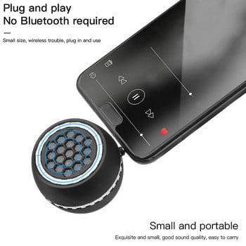 Преносим безжичен високоговорител Телефон Външен високоговорител Универсален 3,5 мм жак Мини звукова кутия за смартфон, таблет, лаптоп MP3 MP4