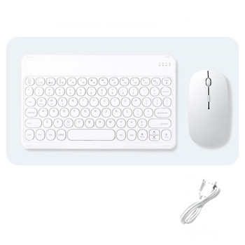Комплект безжични комбинации от клавиатура и мишка Кръгъл Bluetooth Иврит Испански Френски Корейски За iOS iPad Android Windows Phone Таблет