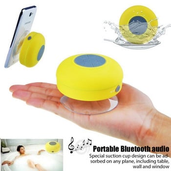 Преносим безжичен Bluetooth BTS-06 високоговорител Водоустойчив душ Звукова кутия за свободни ръце за баня Автомобилен външен адсорбиран високоговорител