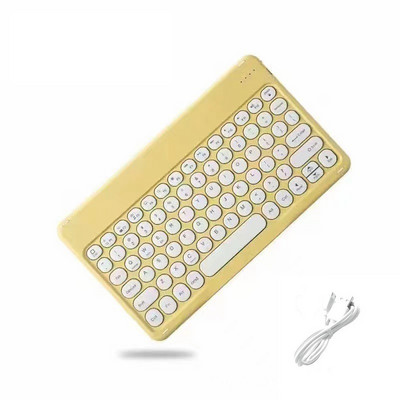 Για iPad Πληκτρολόγιο Επαναφορτιζόμενο ασύρματο Bluetooth, συμβατό με ισπανικό Γαλλικό Κορεάτικο πληκτρολόγιο για iOS Android Windows Phone Tablet